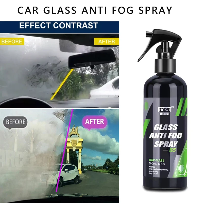 100lm/300ml HGKJ 5 Car Glass Anti Fog Agent Windshield Waterproofing Rainproof Spray Nano Paint Hydrophobic Coating Car Products