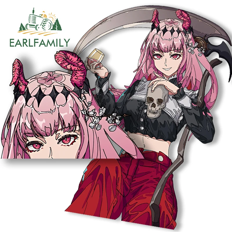 

EARLFAMILY 13cm Himeko Fanart Anime Sticker Cartoon Peeker Girl Honkai Star Rail Graffiti Sunscreen Laptop Original Graphics