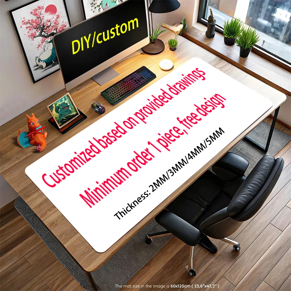 Custom Mouse Pad Print Diy Large Playmat Gaming Customized Mat XXL Size Gamer Office Mousepad OEM Logo Bulk Discounts Desk Mat