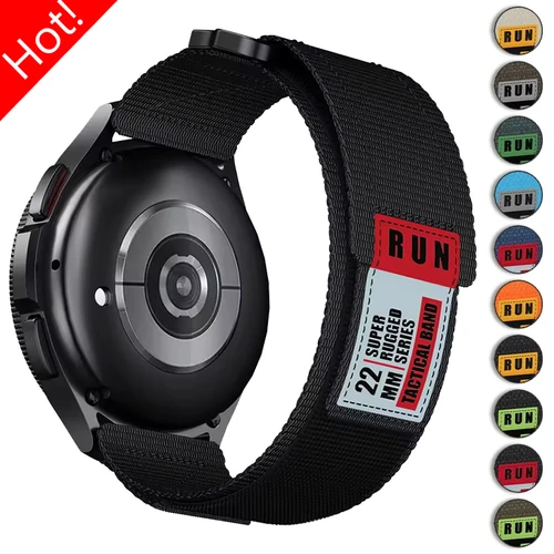 Correa de nailon de 20mm y 22mm para Huawei Watch GT5 5Pro 4Pro GT, correa para Samsung Galaxy Watch 7/FE/6/5/4/5Pro/pulsera clásica