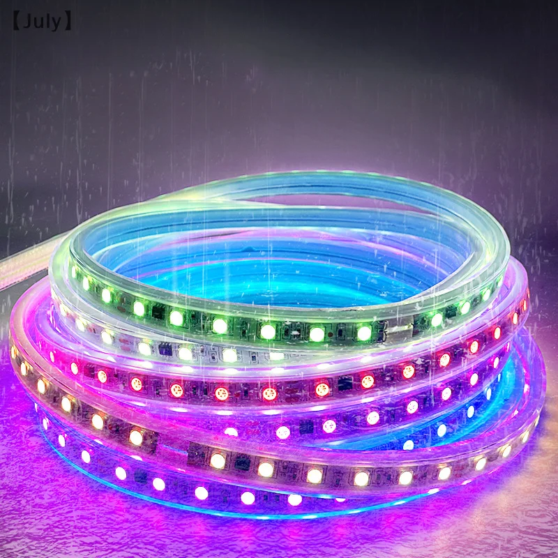 Luz de plástico mágica con programación para exteriores, impermeable, colorida, serpentina de caballo, proyecto de iluminación, tira suave de iluminación
