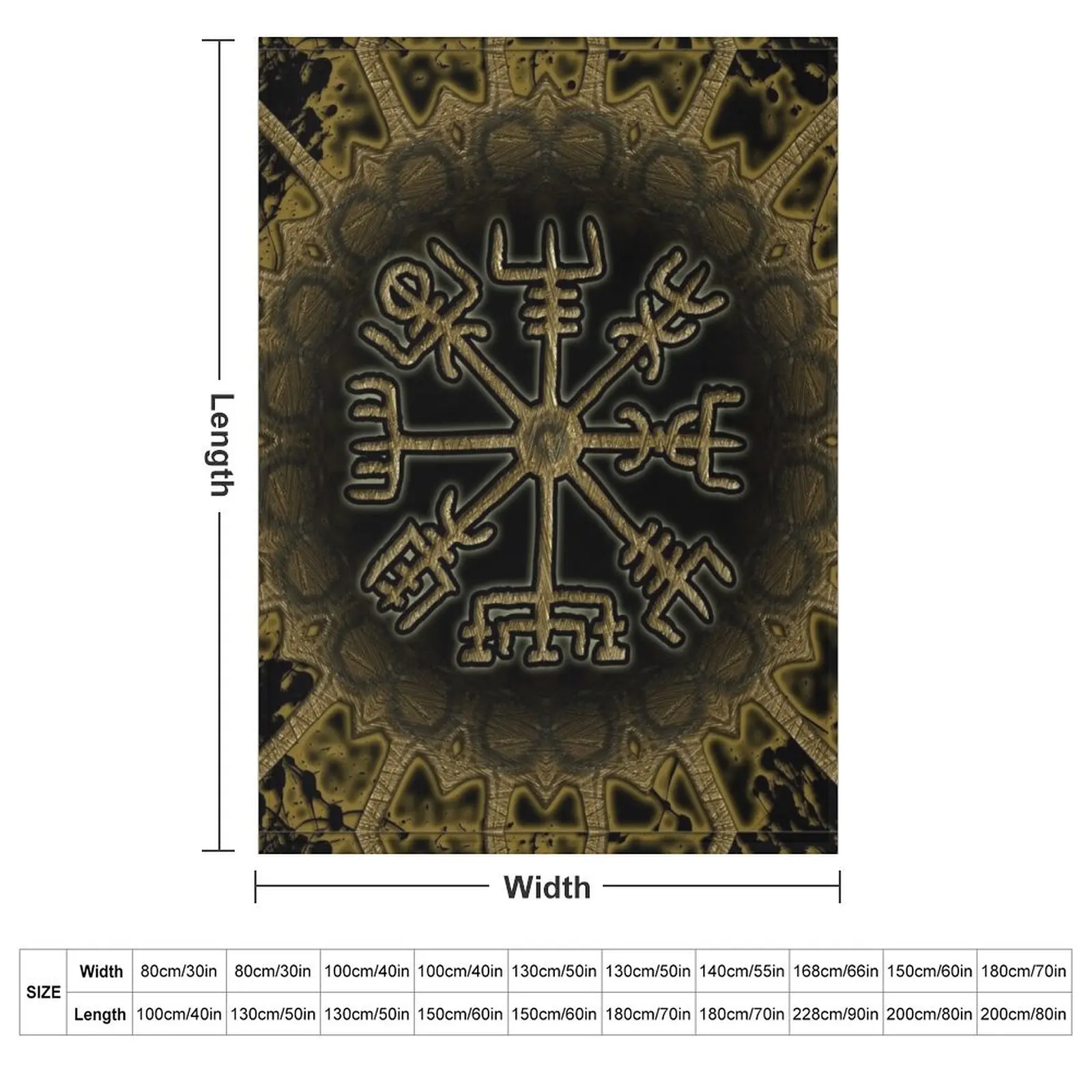 Vegvisir Vikings Compass Throw Blanket Summer Beddings warm for winter Nap Heavy Blankets