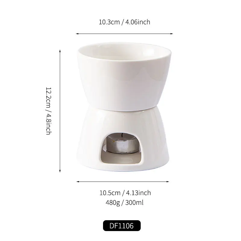 Ceramic Heating Stove Home Kitchen Creative Diy Chocolate Stove Bowl Stove Separated Alcohol Stove - view 5