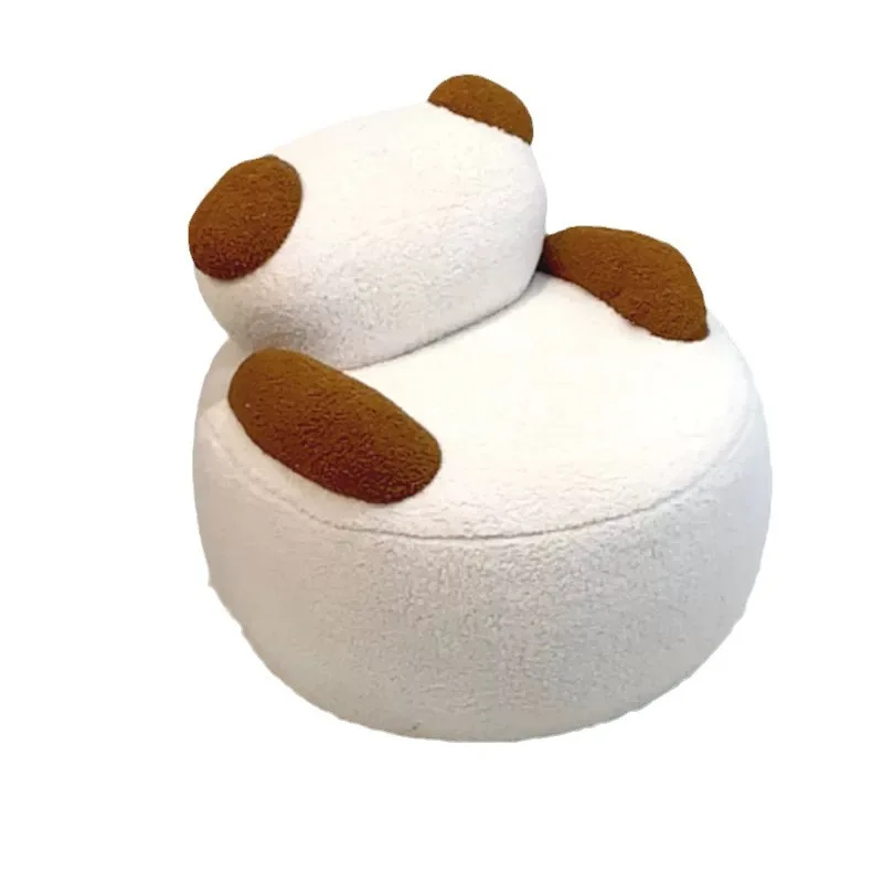 

Bear children's reading area seat, animal boy girl lamb wool cute single sofa chair