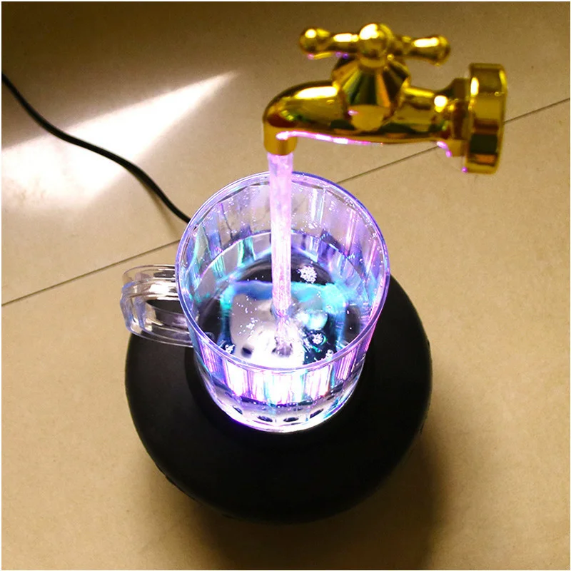 Novelty Multi Color Magic Tap Running Night Light Water Tap Faucet Lamp Led Cup Light Suspension Lights Fr286