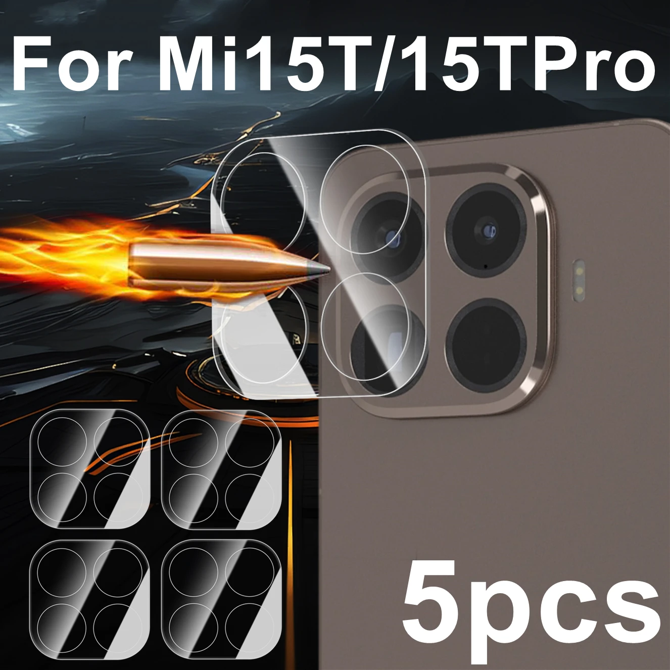1-5Pcs Tempered Glass Lens Film For Xiaomi Mi 15T Pro 15TPro Camera Anti-scratch Clear Lens Protector Cover For Mi 15T Mi15TPro
