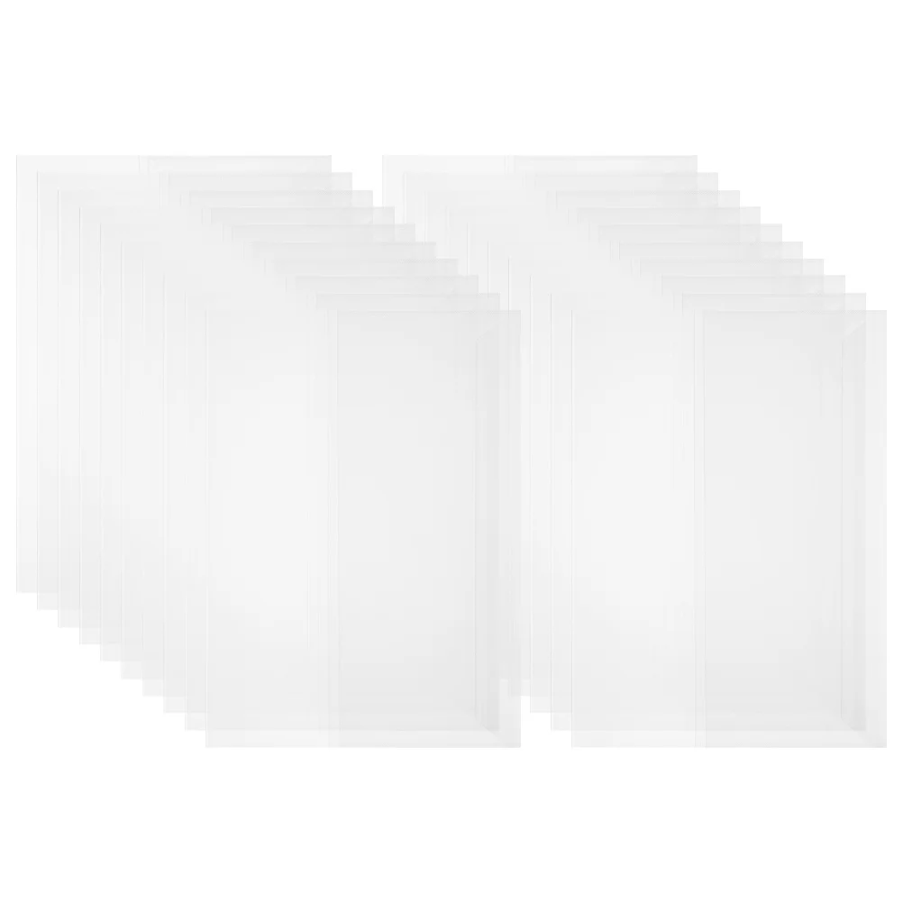 

20Pcs Clear Plastic Sleeves Waterproof Book Protectors for Notebooks Reports Scrapbooks Photos Cards Multipurpose Storage