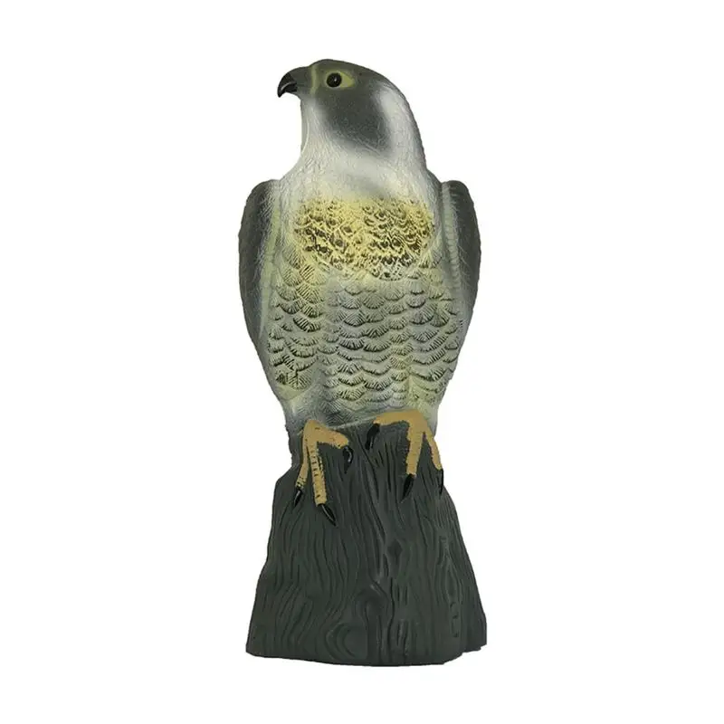 Ao ar livre Falcon Control Decoy, Careca Figura Águia, Espantalho Fake Chifres Decoy, Pequena estátua, Protetores de Controle de Pássaro