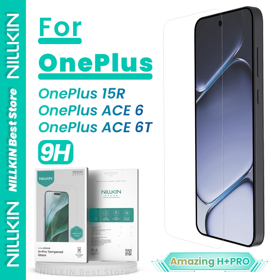 

Nillkin For OnePlus 15R ACE 6 ACE 6T Screen Protector Film 9h Hd Anti Explosion Full Screen Tempered Glass Film H+Pro Series