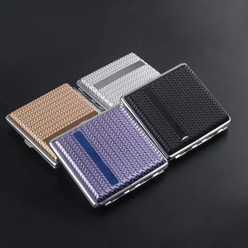 

Cigarette Box Portable Smoke Storage Box Metal Iron Clip Anti-pressure Cigarette Clip Personalized Cigarette Case