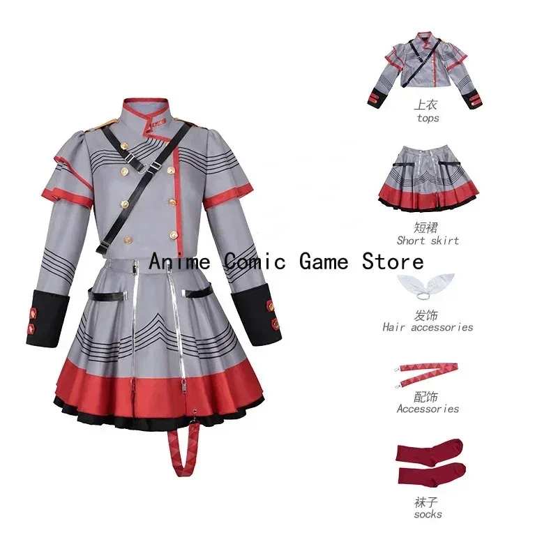 متوفر S-3XL Tetoo Vtuber المزج الخامس Kasane Tetoo تأثيري حلي شعر مستعار الظاهري المغني هالوين ملابس الحفلات للنساء