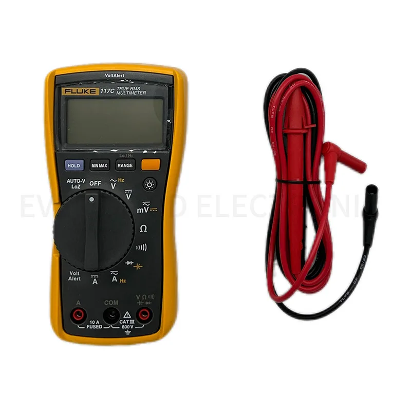 فلوك 117C صحيح RMS مقياس رقمي متعدد الجهد التلقائي التيار المتناوب/تيار مستمر السعة الحالية المقاومة أداة قياس التردد