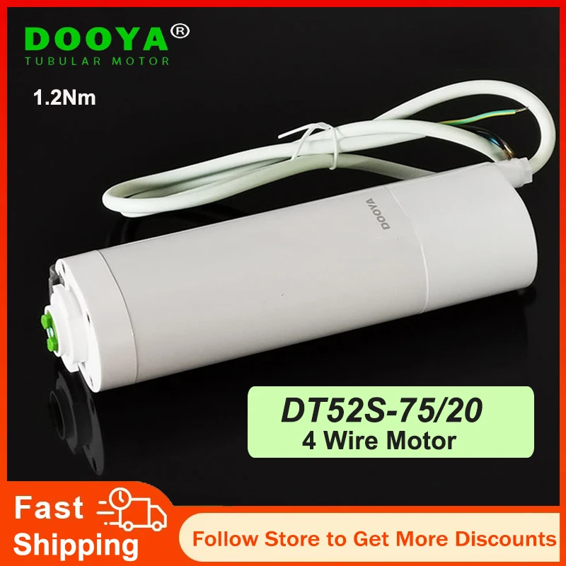 

Dooya DT52S 75W Electric Curtain Motor 4 wire strong engine Smart Home Motorized external opening and closing curtain 220V