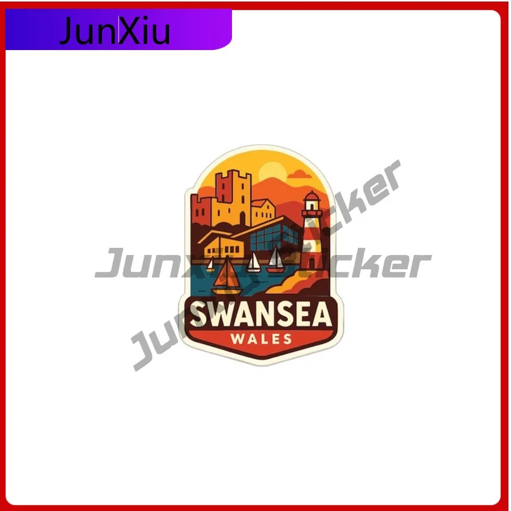 

Swansea Wales City Waterproof Sticker Travel Vinyl Decal Decor Bumper Window Phone Trunk X 500 Motorcycle Stickers Custom Boat