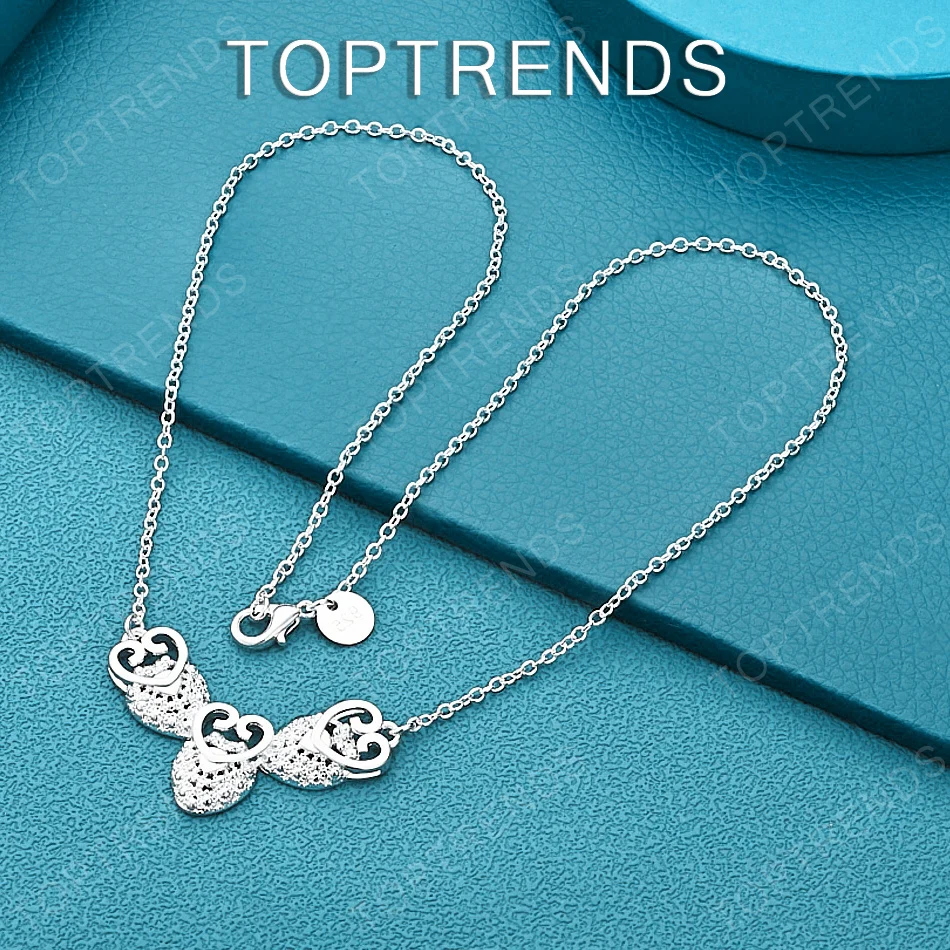 Premium 925 Sterling Silver Heart-Shaped Necklace A Sweet Accessory For Women Perfect  Gift For Holidays Anniversaries And P