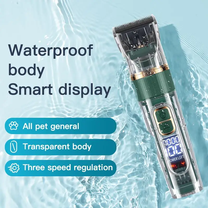 Pet Electric Hair Clipper Dog Beauty Clipper Shaver Shaver Full Set Waterproof Multifunctional Cleaning Supplies