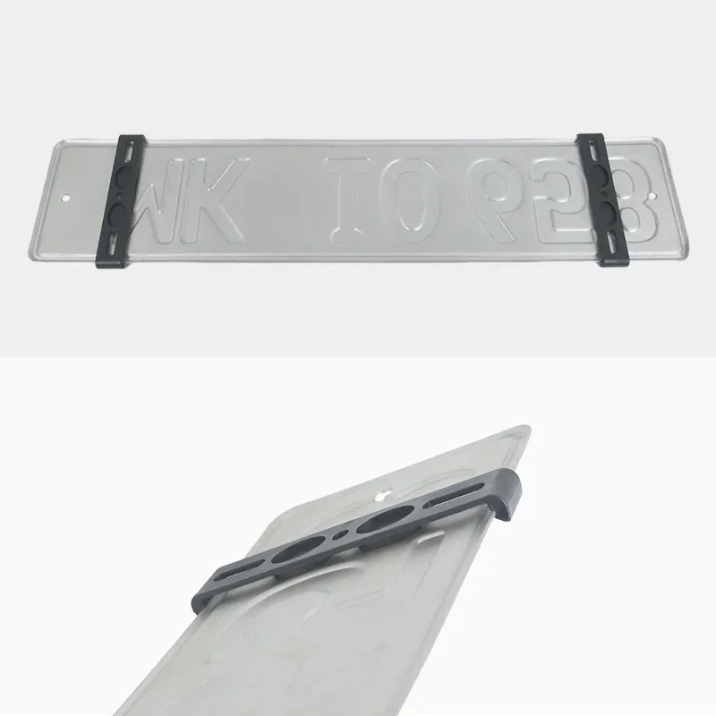 Simple‑Style Plastic European‑Standard License‑Plate Frame 4‑Pcs Set Euro‑Spec Auto‑Tag Holder Fit for Russia  Ukraine