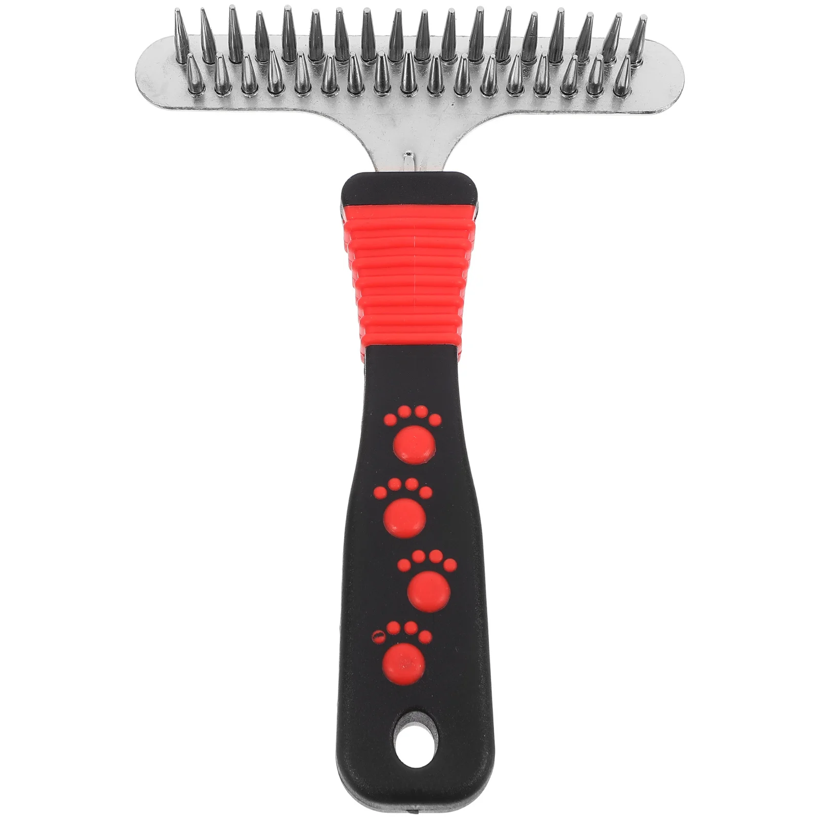 

Pet Grooming Brush for Dogs Cats Dematting Rake Tool Removes Loose Hair Improves Blood Circulation Suitable for All Coat Types