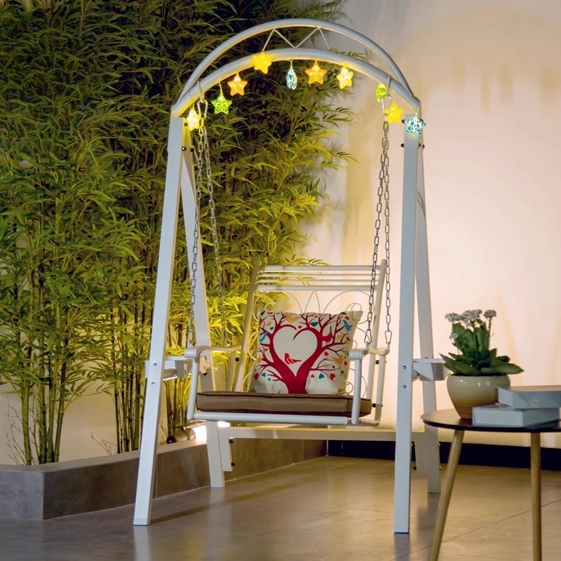 

Balcony Hanging Basket Hanging Chair Courtyard Garden Outdoor Single Wrought Iron Swing Chair Indoor Adult Rocking Chair