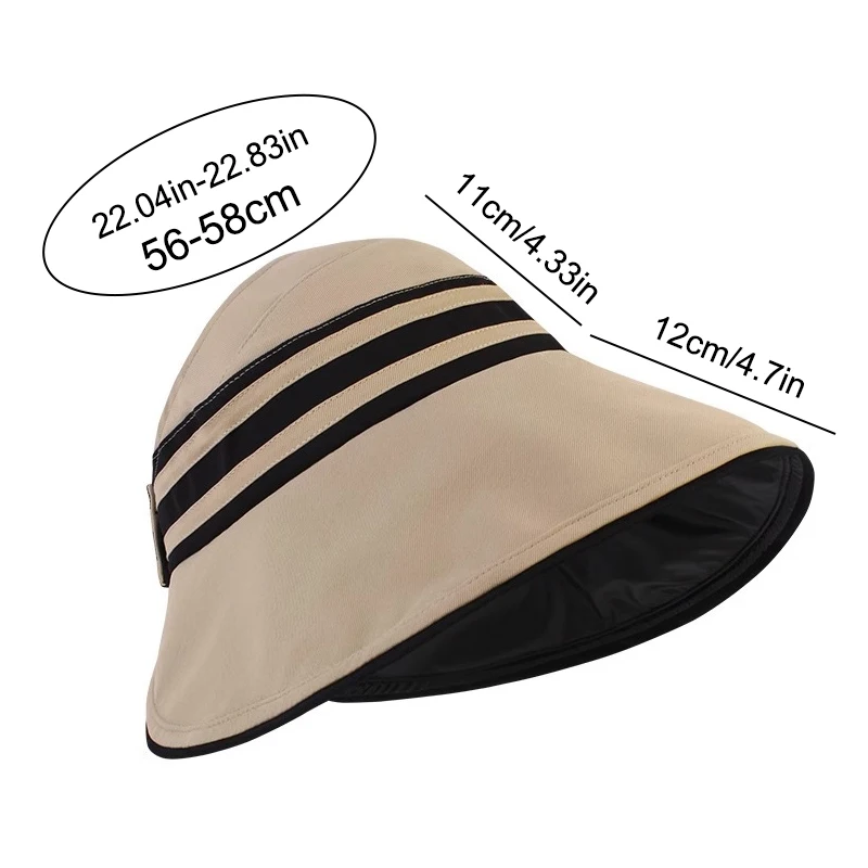 1Pc Women\'s Summer Hat Female Outdoor Beach UV Protection Breathable Empty Top Hats Lady Foldable Cap