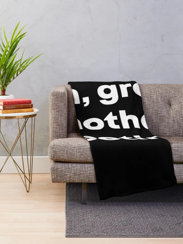 Oh, great! Another meeting. Typographic statement Throw Blanket Nap Soft Summer Beddings Loose Blankets