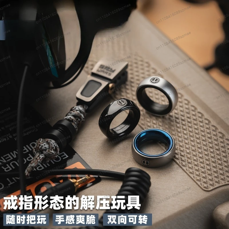 Magnetic Ratchet, Fingertip Fidget: IronSmith Mechanic I EDC Metal Ring
