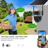 V380 デュアルレンズ 4 グラムカメラソーラー PIR 人体検出ナイトビジョン防水セキュリティビデオ IP カマラ 8MP 4K バッテリー CCTV モニター 5