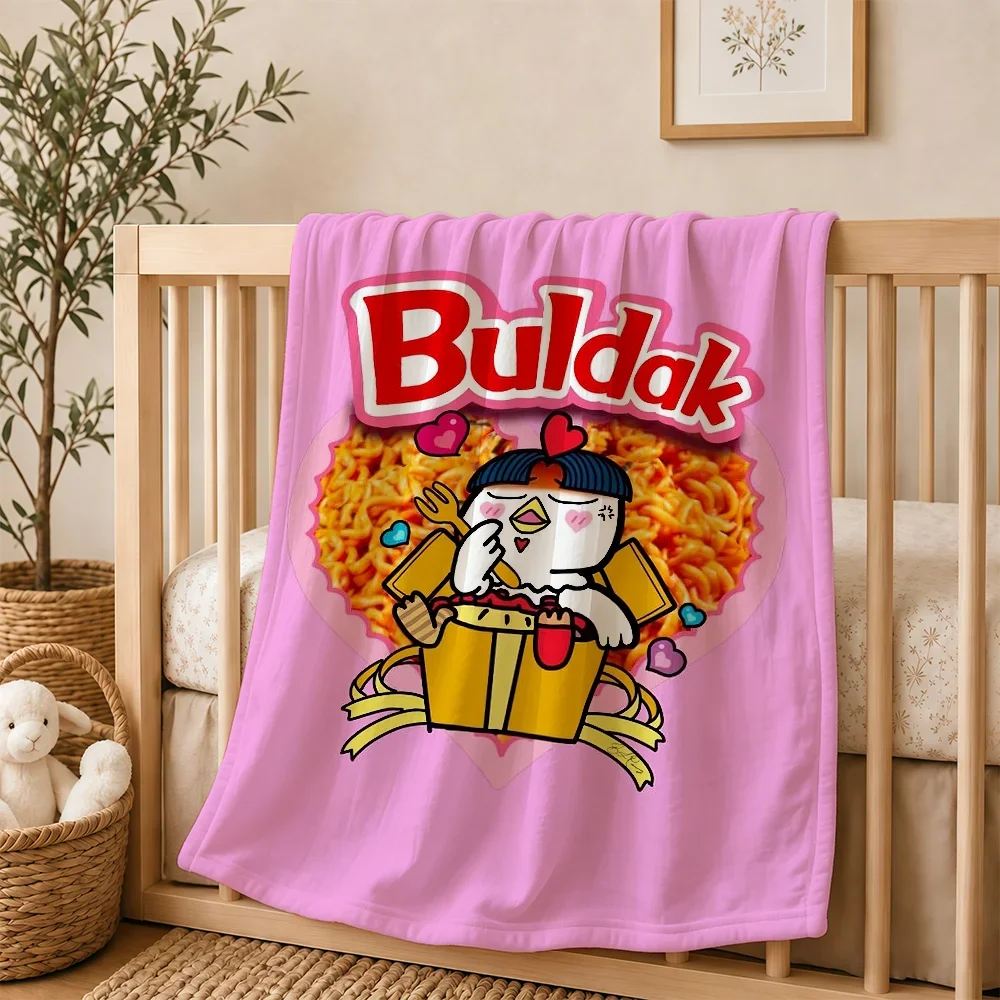 Cute Spicy Chicken Snack Blanket Throw for Baby Nursery Decor Gift Idea Soft Plush Comfort