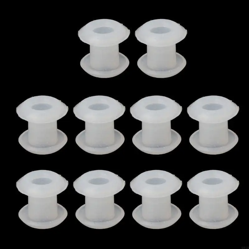  10 Pcs/Set Ring Bead Charms Bracelets Silicone Rubber Stoppers DIY Craft Jewelry