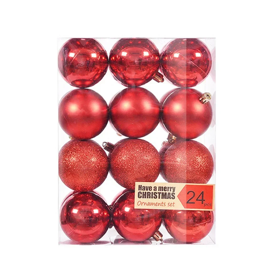 Xmas Decoration Christmas Tree Balls Add Fun Baubles Electroplated Hanging Pendant Holiday Atmosphere High Quality