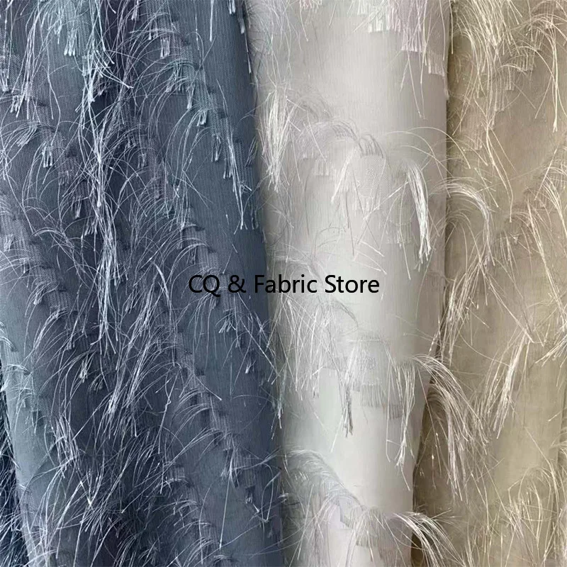 Новая шифоновая стеклянная пряжа, великолепная кисточка, романтическая платье, ткань, весна-лето, женская рубашка, юбка, ткань для шитья своими руками по метрам