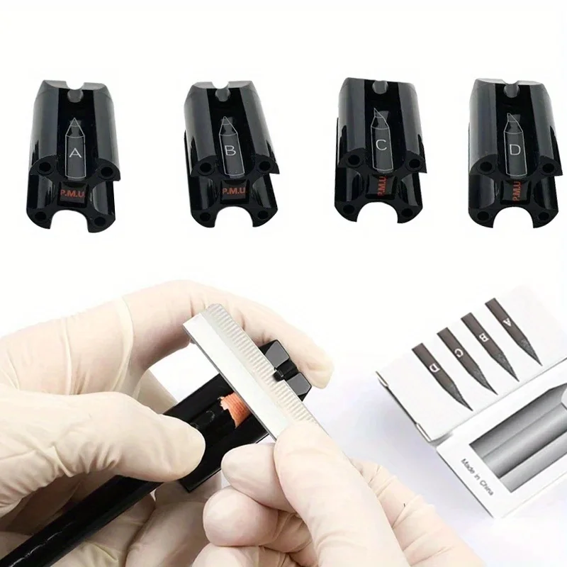 High Quality Brow Sharpener + 10pcs/box Brow Trimmer Blade Makeup Eyebrow Enhancers Trimmer Microblading Supplies Set Tools