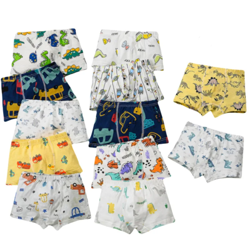 

New arrived 6pc/lot 110-160 boys Underwear Fashion Kids car character children panties short boxer 2-9y boy student adolescent