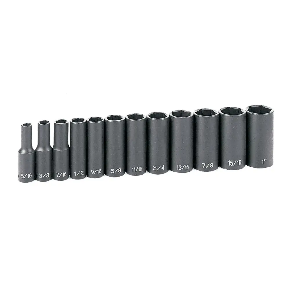 12-Piece Deep Socket Set 3/8