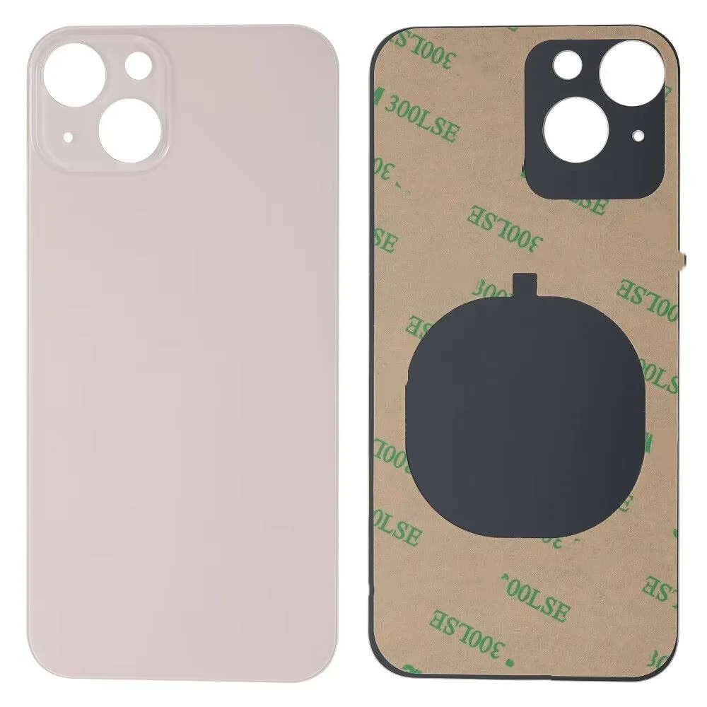 Back Glass For iPhone 13 Mini-13 Back Cover Glass Fast Replacement Housing Battery Cover Big Hole Rear Glass with glue