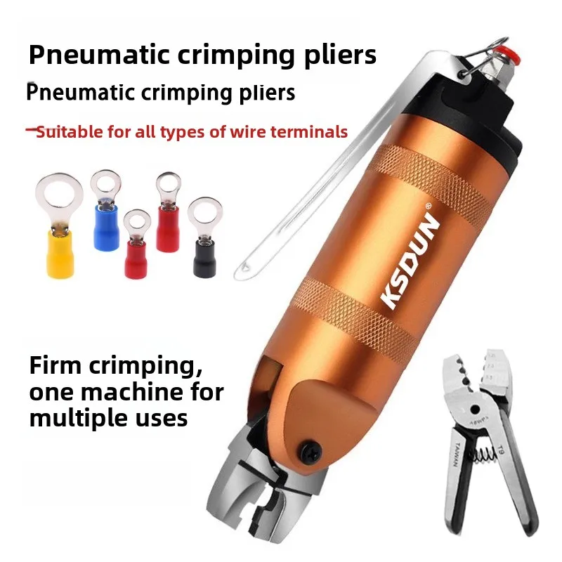 Pneumatic Crimping Pliers, Bare Terminals, Insulated Terminals, Wire Clamping Pliers, Nipple Pliers, Terminal Crimping Pliers Hs-30 Ar8Wp3