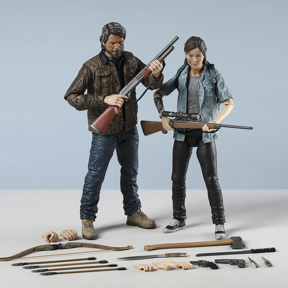 NECA The Last of Us II Joel & Ellie Action Figure Toy Doll Brinquedos Figurals Collection Model Gift