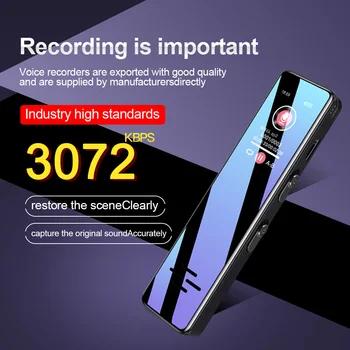 Digital voice activated recorder 16G/32G Mini Dictaphone long distance voice recording MP3 player noise reduction WAV recording