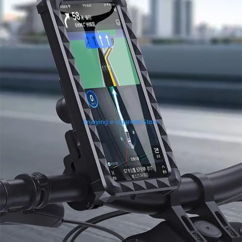 Not Vibration Waterproof Phone Mount Strong for Motorcycles Bicycles Supports Touch Screens Operate & Fast Release Y4QF