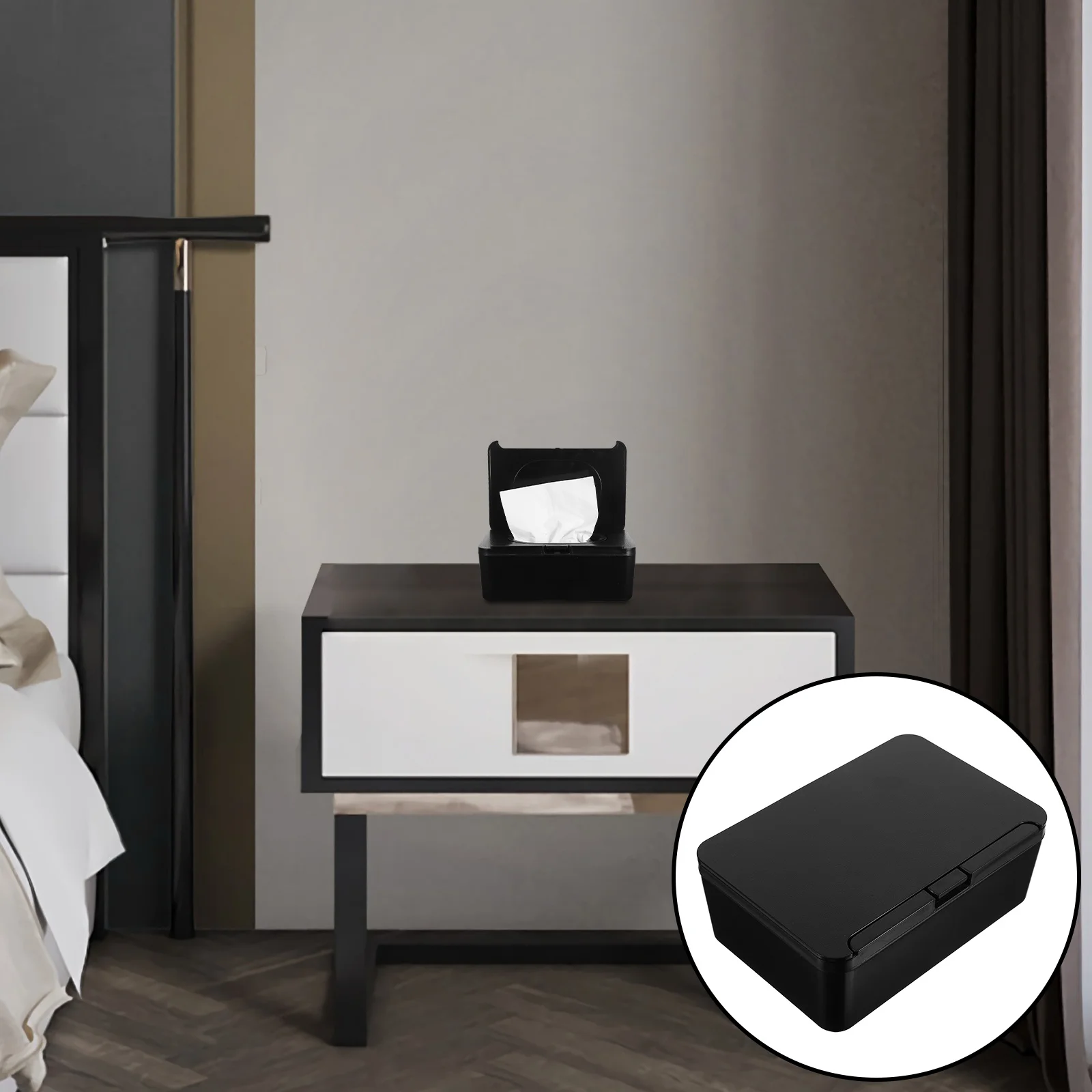 

Wet Wipe Storage Box Sealed Design Unique Dispensing Port Reusable Tissue Container For Bathroom Kitchen Office Home