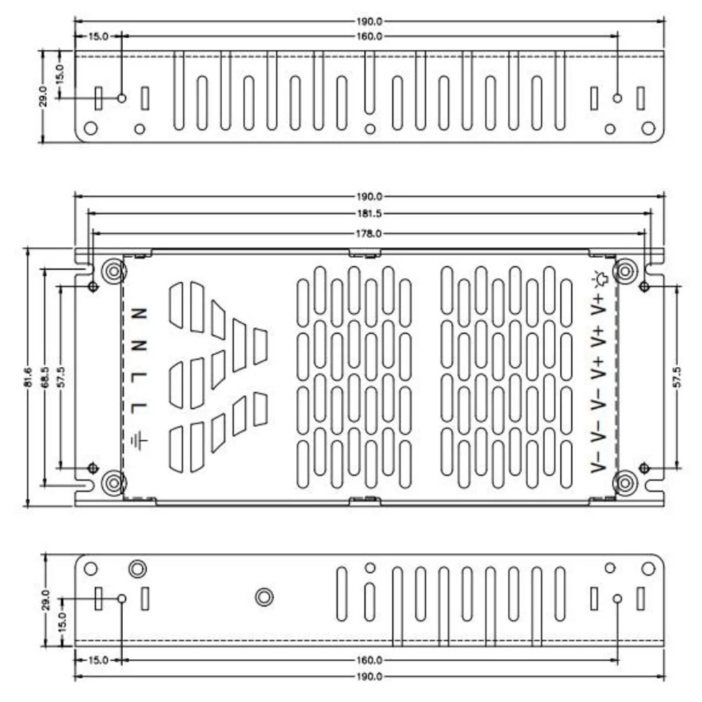 LED 전원 Muen-SP-200-5 200W DC 5v 5v40a LED 디스플레이 화면 전원 공급 장치 소스 변압기 AC DC SMPS