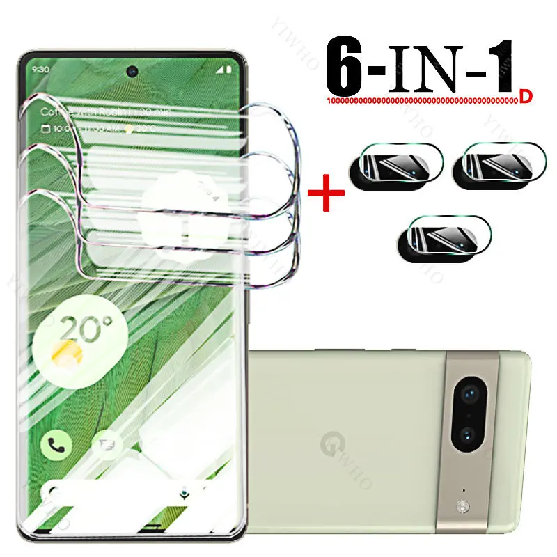 Hydrogel Film for Google Pixel 6a 5a 6 7 Pro 5G Camera Lens Screen Protector on For Goole Pixel 6a 6 5a 5 A 7Pro Not Glass Safty