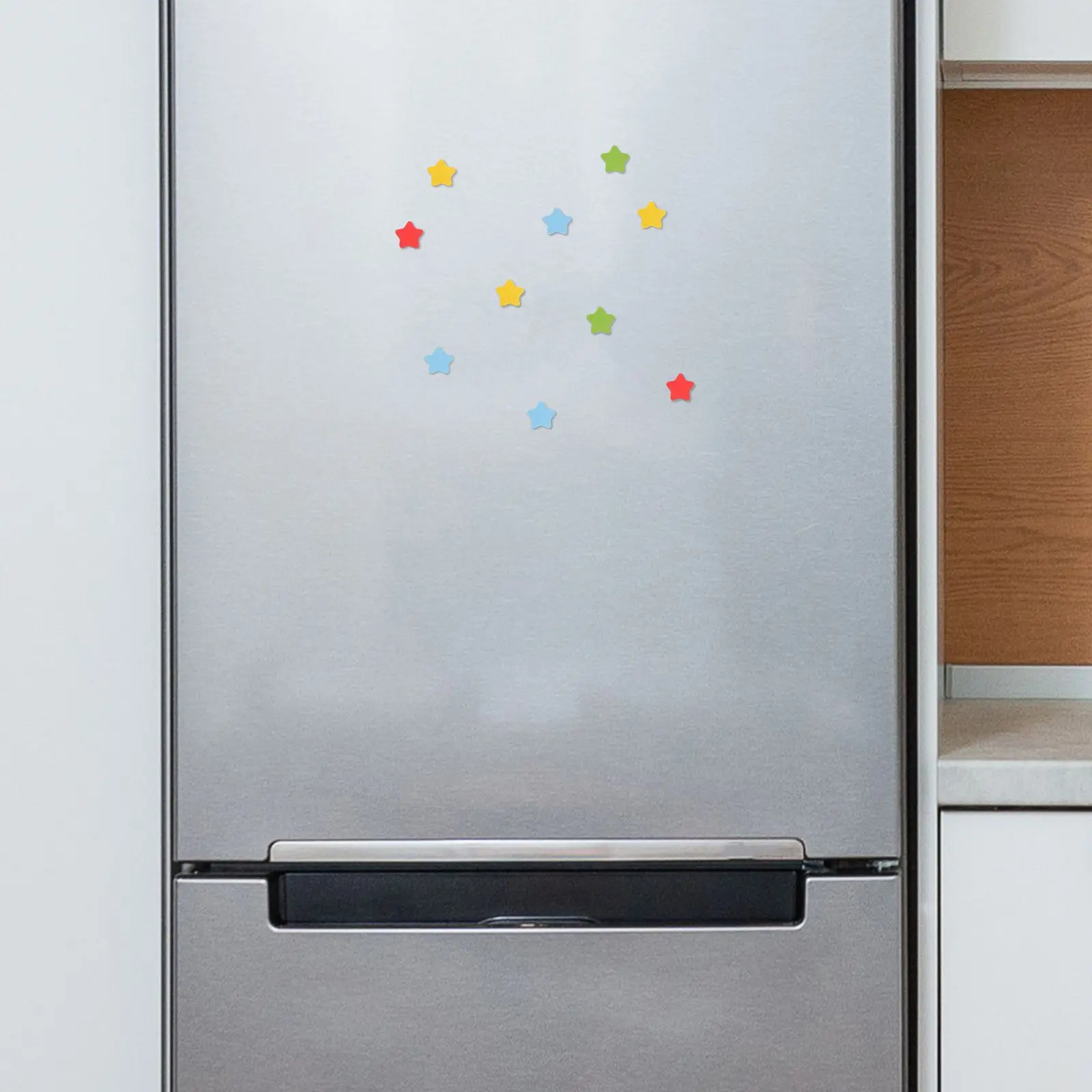 80 Pcs Star Tiles Whiteboard Fridge Magnets Number Soft Magnetic Decorations for Classroom