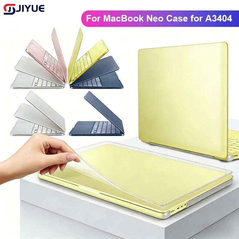 

Ультратонкий жесткий чехол для MacBook 13 дюймов, защитный чехол для MacBook Neo/MacBook Air 2026 года, противоударный корпус для ноутбука с защитой от падений.