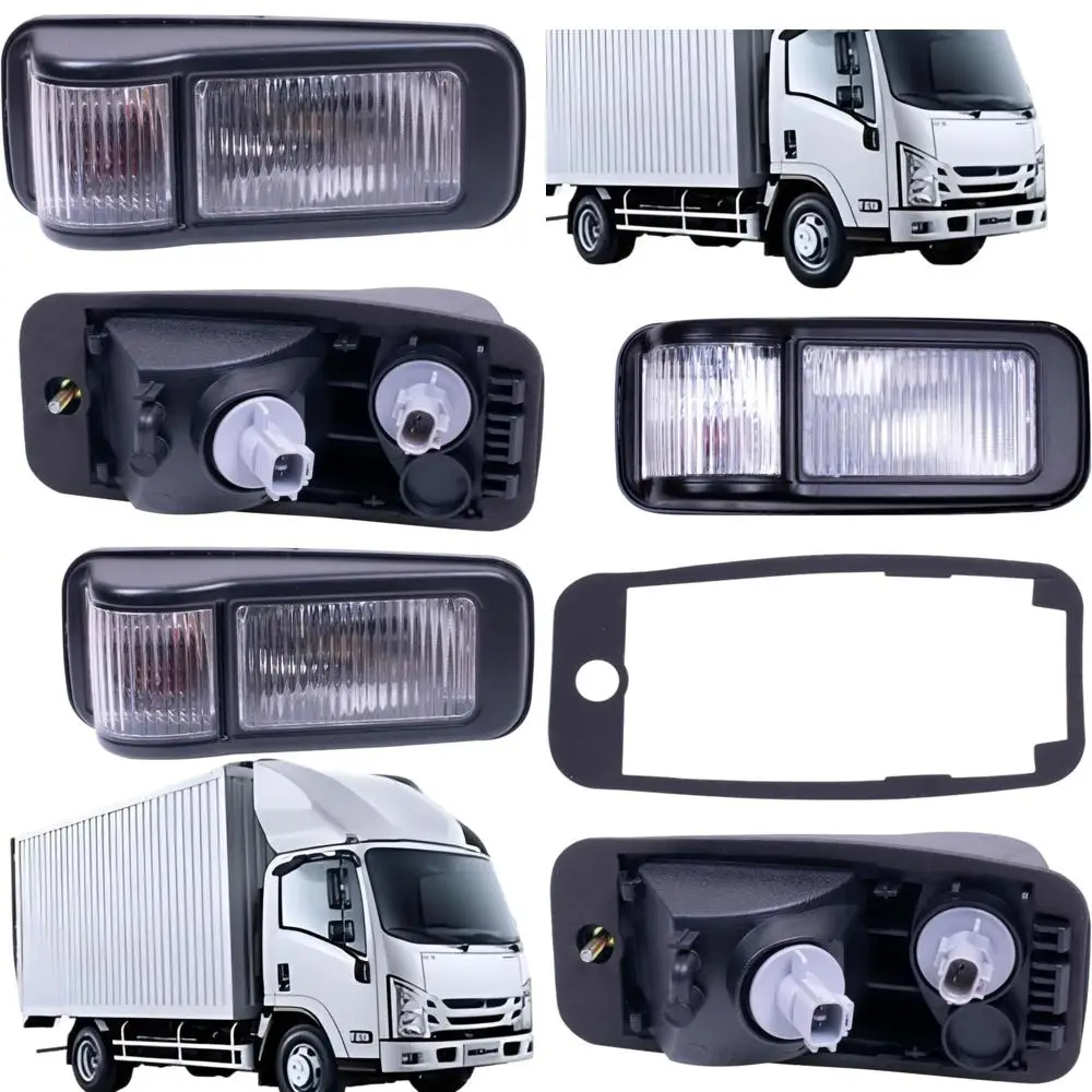 

Isuzu 600 Right Passenger Side Marker Park Light Door Clear Lamp Compatible with 2008-2016 Models, Bulbs Included, Replaces 8980
