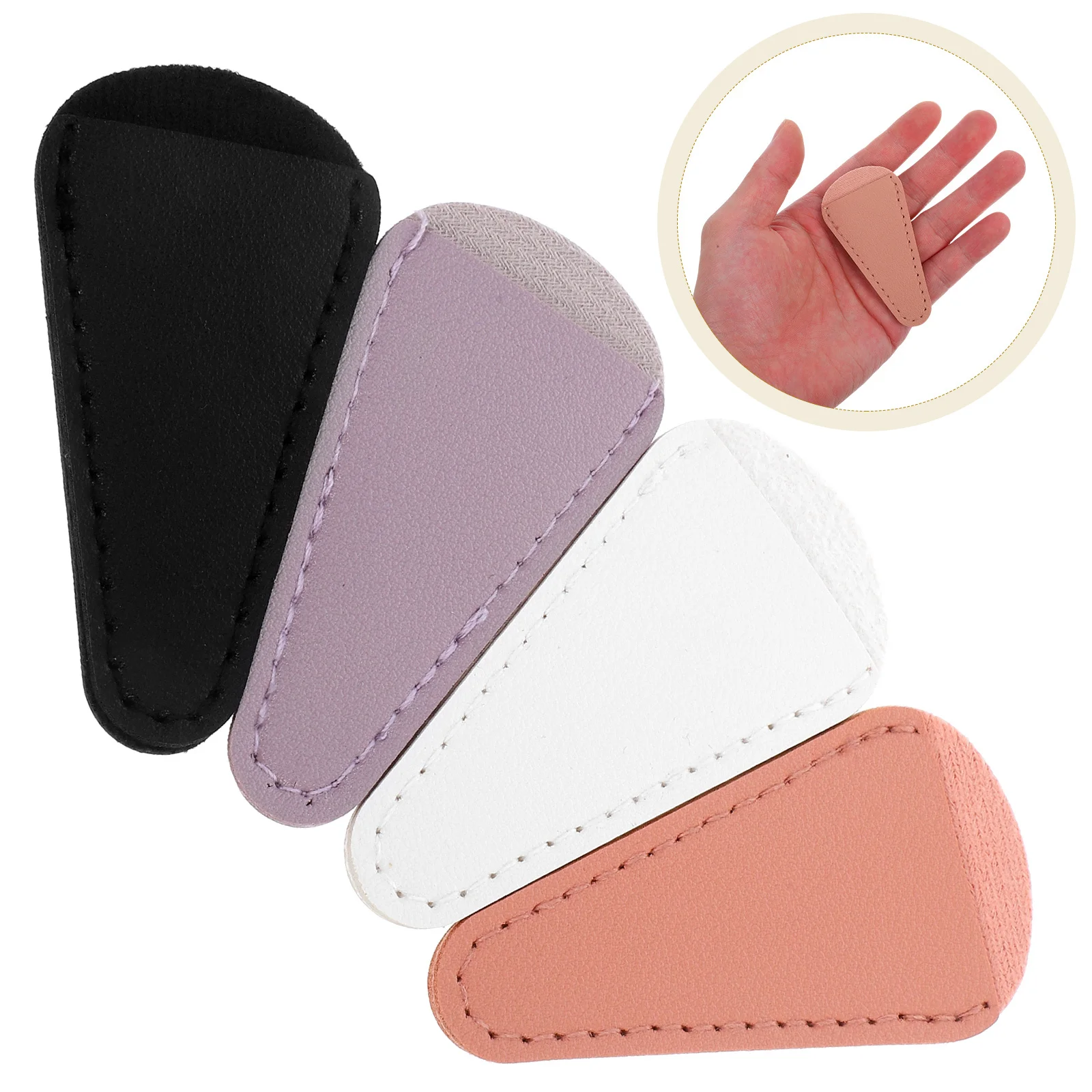 

4pcs Pu Scissors Covers Portable Sewing Scissor Sheaths For Hair Salon Trimming Tools Tip Protection Reusable Storage