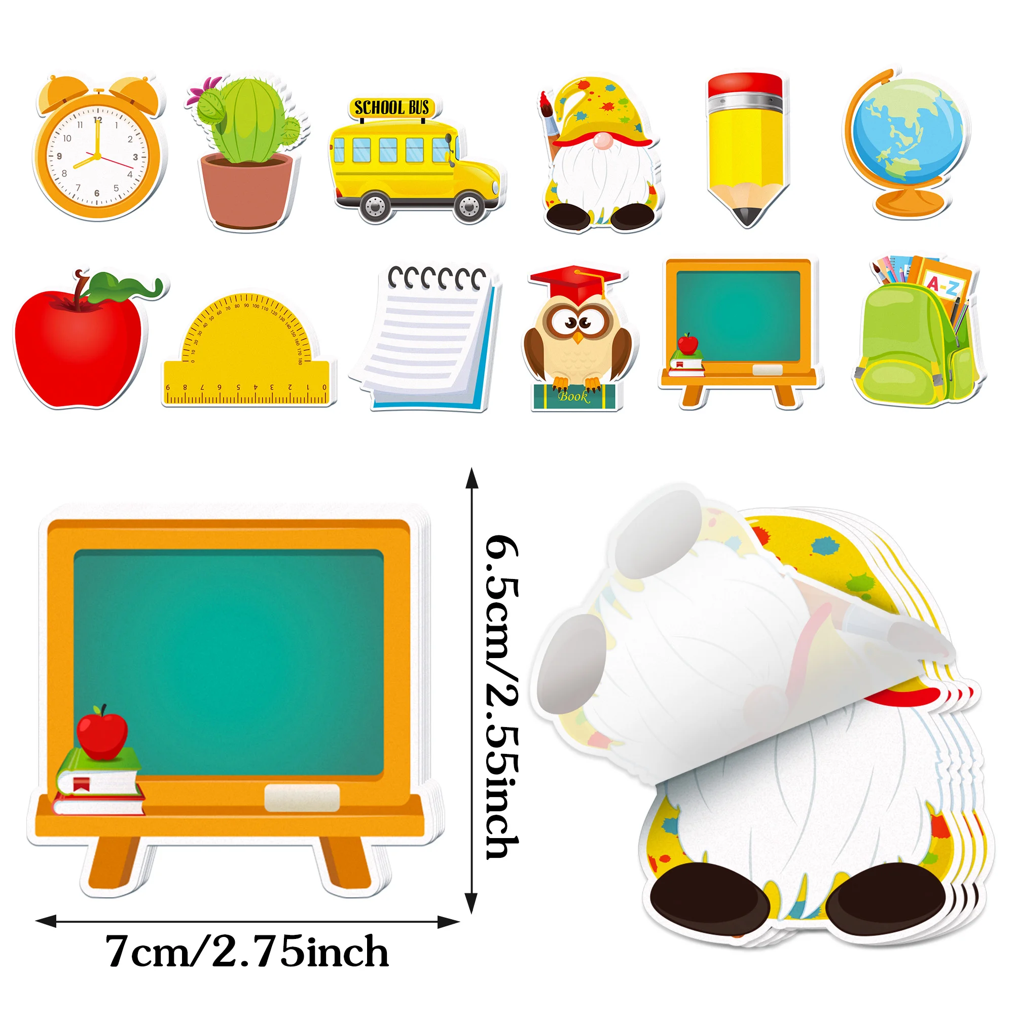 Samoprzylepne karteczki samoprzylepne z motywem powrotu do szkoły Notatnik Notatniki do pisania na przyjęcia z powrotem do szkoły