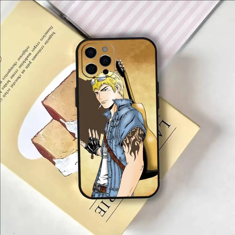 حافظة هاتف G-Great T-Teacher Onizukas لهاتف iPhone17,16,15,14,13,12,11 Plus، Pro Max غطاء أسود ناعم #4