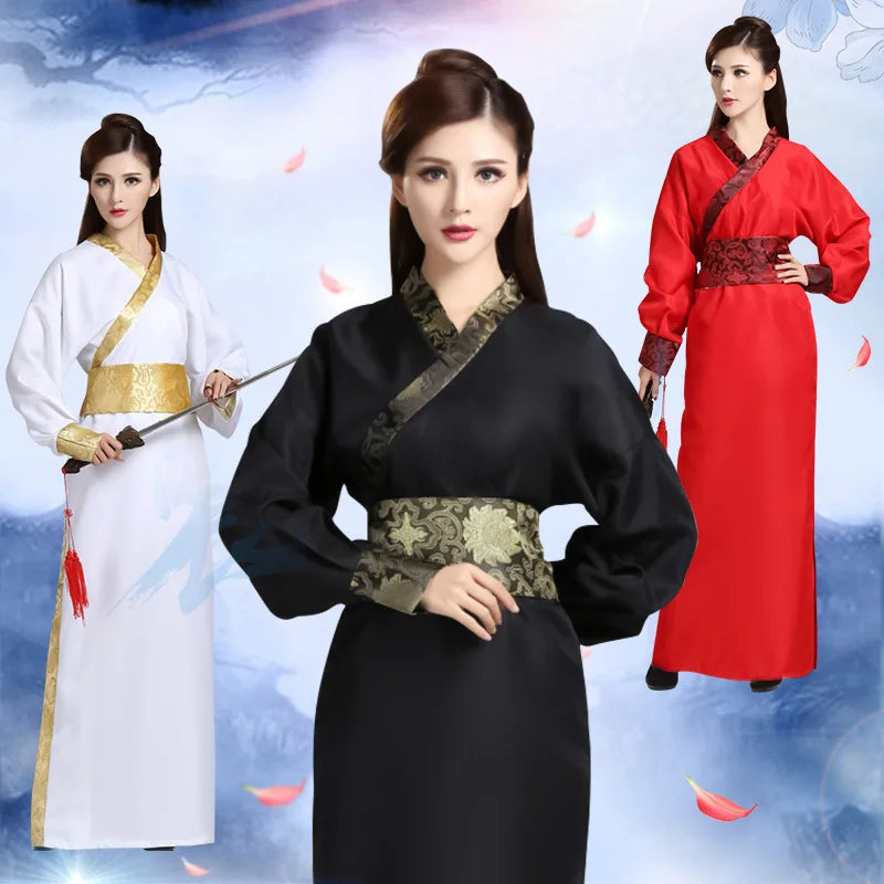 

Древние костюмы Hanfu Xiake Выпускной класс Костюм ученый Мужской и женский костюм Тан Одежда для боевых искусств Фильм и Televisi