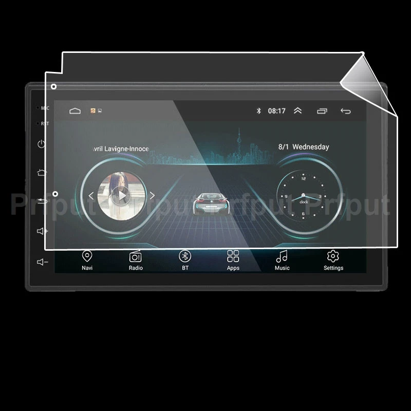 PET Film Screen Protector for Podofo 7 inch 2 Din Car radio Multimedia Player Universal auto Stereo Gps Navigation